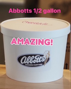 Abbott's 1/2 Gallon  $26.99